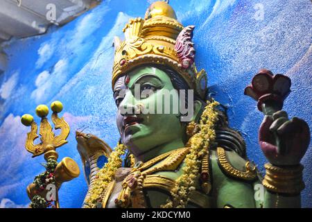 Kaliamman Kovil (Kali Amman Temple) in Batlagundu, Tamil Nadu, India, on May 15, 2022. (Photo by Creative Touch Imaging Ltd./NurPhoto) Stock Photo