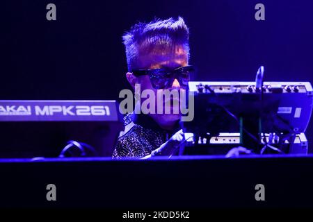 Maurizio Lobina of Eiffel 65 in concert at Ippodromo Snai in Milano, Italy, on July 4 2022 (Photo by Mairo Cinquetti/NurPhoto) Stock Photo