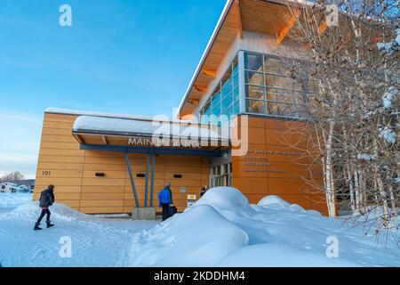 Morris Thompson Cultural and Visitors Center, Fairbanks, Alaska Stock Photo