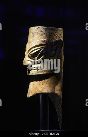 Exquisite Bronze Artifacts from Bashu and Sichuan Regions in Ancient China Stock Photo