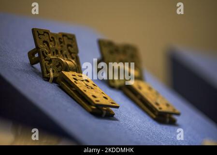 Ancient Chinese Bronze Ware Door Plate Accessories Cultural Relics Stock Photo