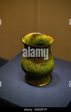 Close-up of ancient Chinese bronze artifacts Stock Photo
