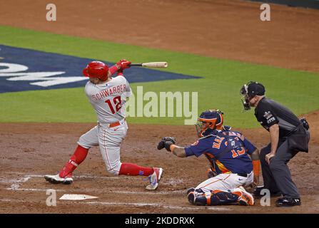 Philadelphia Phillies' Trea Turner during the fifth inning of a baseball  game, Friday, June 9, 2023, in Philadelphia. (AP Photo/Matt Rourke Stock  Photo - Alamy