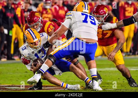 USC Trojans Defensive Lineman Jack Sullivan (99) Rushes The Edge During ...