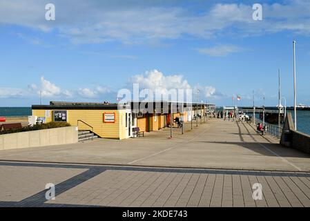The landing stage on Helgoland, Schleswig-Holstein, Germany Stock Photo