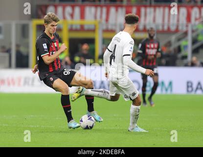 Milano November 5 Stadio G Meazza  Campionato serie  A Tim 2022/23 Ac Milan -Sc Spezia  Nella foto : Charles De Ketelaere Foto Antonio Saia Stock Photo