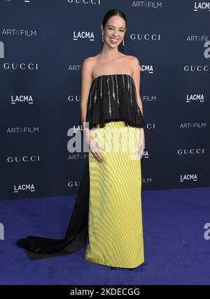 Claudia Sulewski arriving to the 2022 LACMA Art + Film Gala held at