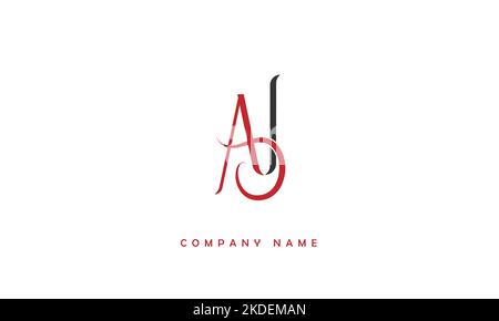AI, IA Abstract Letters Logo Monogram Stock Vector