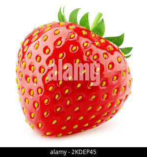 strawberry isolated on white background, clipping path, full depth of field Stock Photo