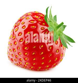 strawberry isolated on white background, clipping path, full depth of field Stock Photo