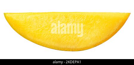 mango slice isolated on white background, clipping path, full depth of field Stock Photo