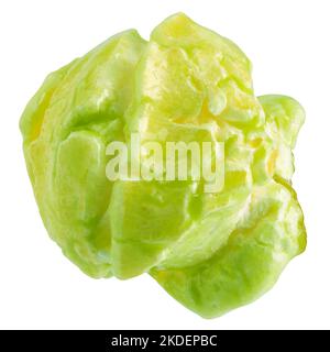 Colored fruity popcorn isolated on white background, clipping path, full depth of field Stock Photo