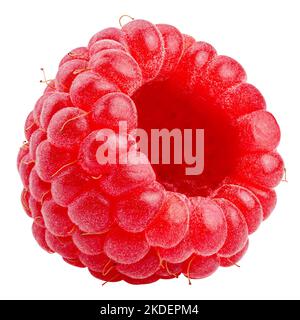Raspberry isolated on white background, clipping path, full depth of field Stock Photo