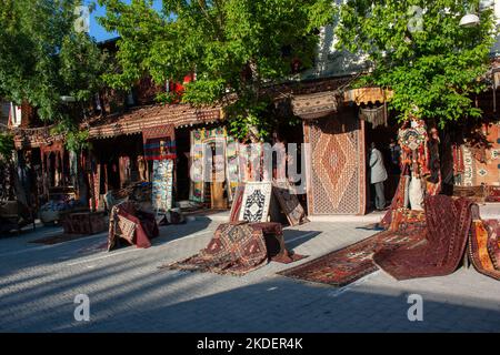 Carpet Market in Cappadocia Turkey Stock Photo