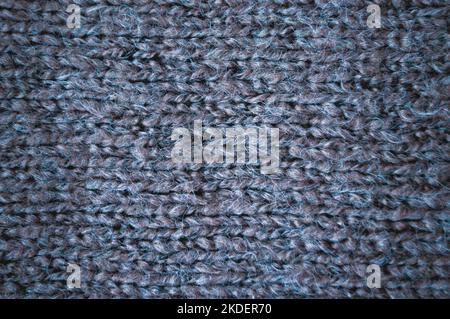Handmade knit texture with macro weave threads. Stock Photo