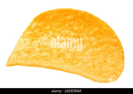 potato chips isolated on white background, clipping path, full depth of field Stock Photo