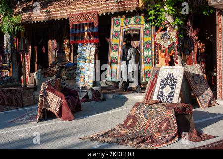 Carpet Market in Cappadocia Turkey Stock Photo