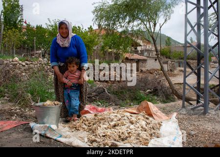 Local woman resident in Cappadocia Turkey Stock Photo