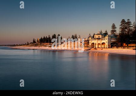 Famous Cottesloe Beach at the coast of Perth. Stock Photo