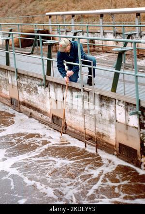 A business in a municipality, a purification plant that purifies water. Stock Photo