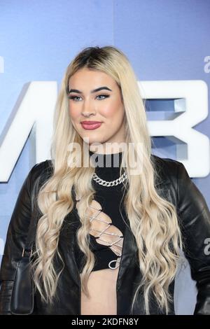 Megan Bolton attends the UK special screening of 'Ambulance' in London Stock Photo