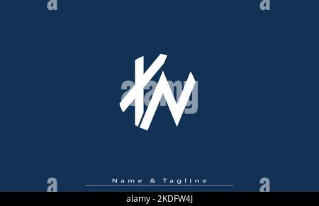 Alphabet letters Initials Monogram logo XN , NX Stock Vector