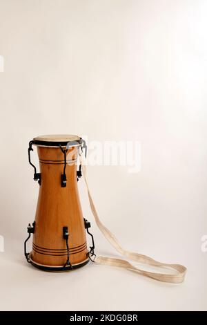 Bata. Cuban traditional double headed drum. Que linda. Stock Photo