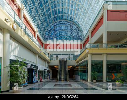 Galleria at Erieview, near empty here, is being redeveloped as part of the Cleveland W Hotels project. Stock Photo