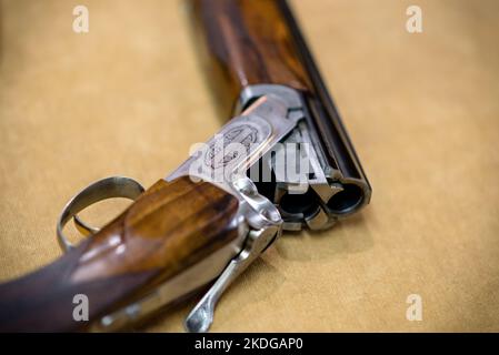 12 Gauge over and under shotgun Stock Photo - Alamy