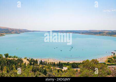 beautiful view of the Tbilisi reservoir in summer Stock Photo