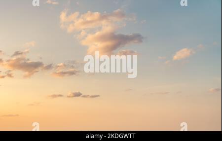 Sunrise sky in the morning, sunset sky with some clouds for background Stock Photo