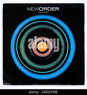 New Order - Blue Monday 1988 - Vintage vinyl album cover Stock Photo ...