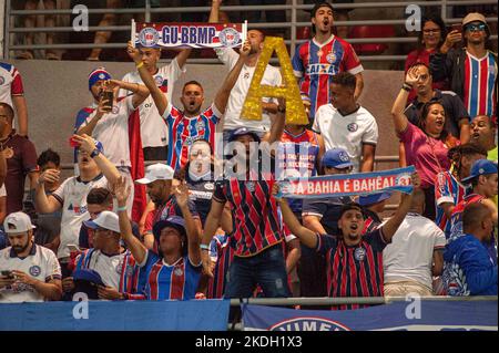 Maceio, Brazil. 06th Nov, 2022. AL - Maceio - 11/06/2022 - BRAZILIAN B 2022, CRB X BAHIA - Supporters during a match between CRB and Bahia at the Rei Pele stadium for the Brazilian championship B 2022. Photo: Jhony Pinho/AGIF/Sipa USA Credit: Sipa USA/Alamy Live News Stock Photo