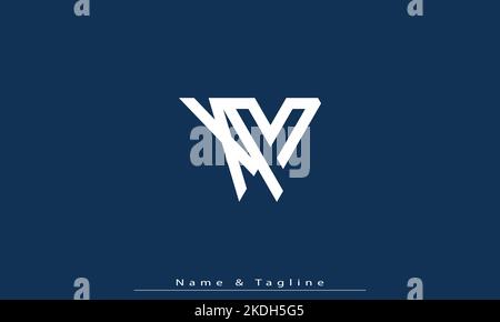 Alphabet letters Initials Monogram logo XM , MX Stock Vector
