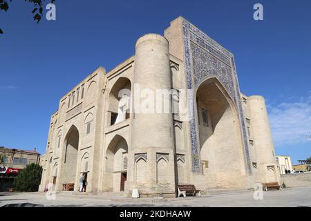 Nodir Devonbegi Khanagha, Lyabi Hauz Square, Historic Centre, Bukhara, Bukhara Province, Uzbekistan, Central Asia Stock Photo