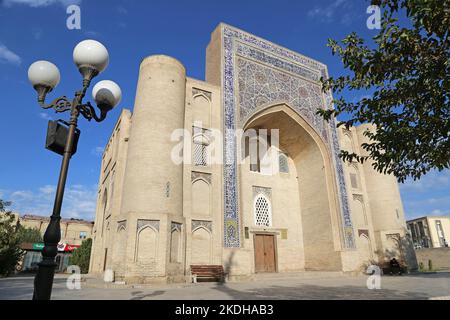 Nodir Devonbegi Khanagha, Lyabi Hauz Square, Historic Centre, Bukhara, Bukhara Province, Uzbekistan, Central Asia Stock Photo