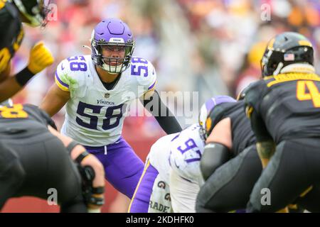 Minnesota Vikings linebacker Jordan Hicks (58) in action against