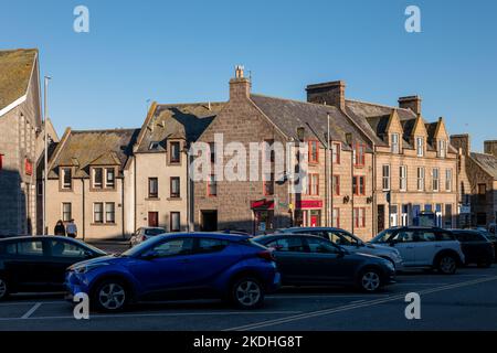 3 November 2022. Peterhead, Aberdeenshire, Scotland. This is some of the architecture within Peterhead town centre. Stock Photo