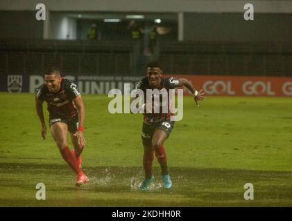 Maceio, Brazil. 06th Nov, 2022. AL - Maceio - 11/06/2022 - BRAZILIAN B 2022, CRB X BAHIA - Bahia players celebrate access to the final match against CRB at the Rei Pele stadium for the Brazilian championship B 2022. Photo: Jhony Pinho/AGIF/Sipa USA Credit: Sipa USA/Alamy Live News Stock Photo