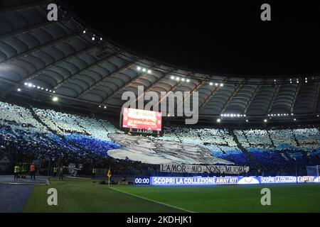 Rome, Italy. 06th Nov, 2022. Lazio fans during football Serie A Match, Stadio Olimpico, As Roma v Lazio, 06th Nov 2022 Photographer01 Credit: Independent Photo Agency/Alamy Live News Stock Photo