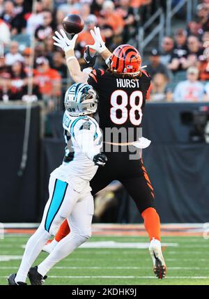 Cincinnati Bengals tight end Hayden Hurst (88) in action against the New  York Jets during an