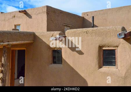 Taos Pueblo in Taos, New Mexico Stock Photo