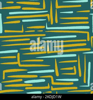 Abstract horizontal lines seamless pattern design Stock Photo