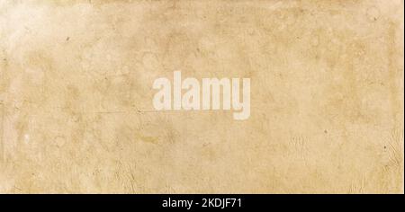 Old parchment paper. Horizontal banner texture wallpaper Stock Photo