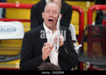 Pala Barton, Perugia, Italy, November 06, 2022, piazza roberto (allianz milano)  during  Sir Safety Susa Perugia vs Allianz Milano - Volleyball Italian Serie A Men Superleague Championship Stock Photo