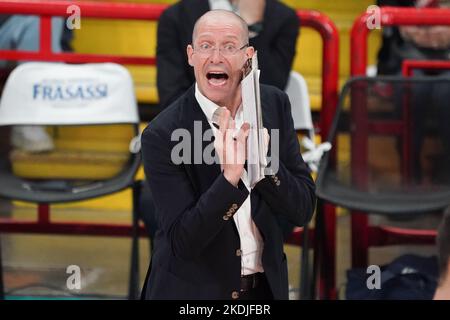 Pala Barton, Perugia, Italy, November 06, 2022, piazza roberto (allianz milano)  during  Sir Safety Susa Perugia vs Allianz Milano - Volleyball Italian Serie A Men Superleague Championship Stock Photo