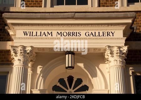 William Morris Gallery, Walthamstow, London, UK - William Morris, a famous designer and socialist lived in this house which is now a museum commemorat Stock Photo