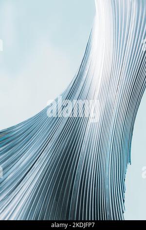 Textured Render Ribbed monochrome background ribbed texture ridged metal 3d render Stock Photo ...