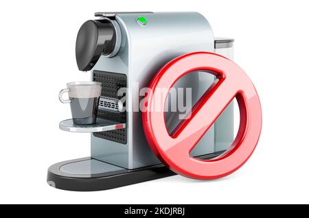 Nespresso coffee machine cut out isolated on white background