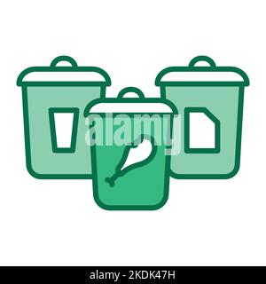Garbage sorting Stock Vector